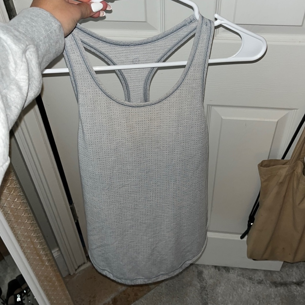 Lululemon tank top light blue/gray